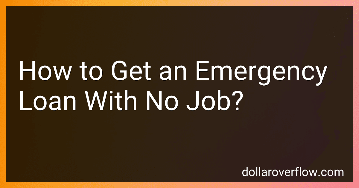 How to Get an Emergency Loan With No Job? image