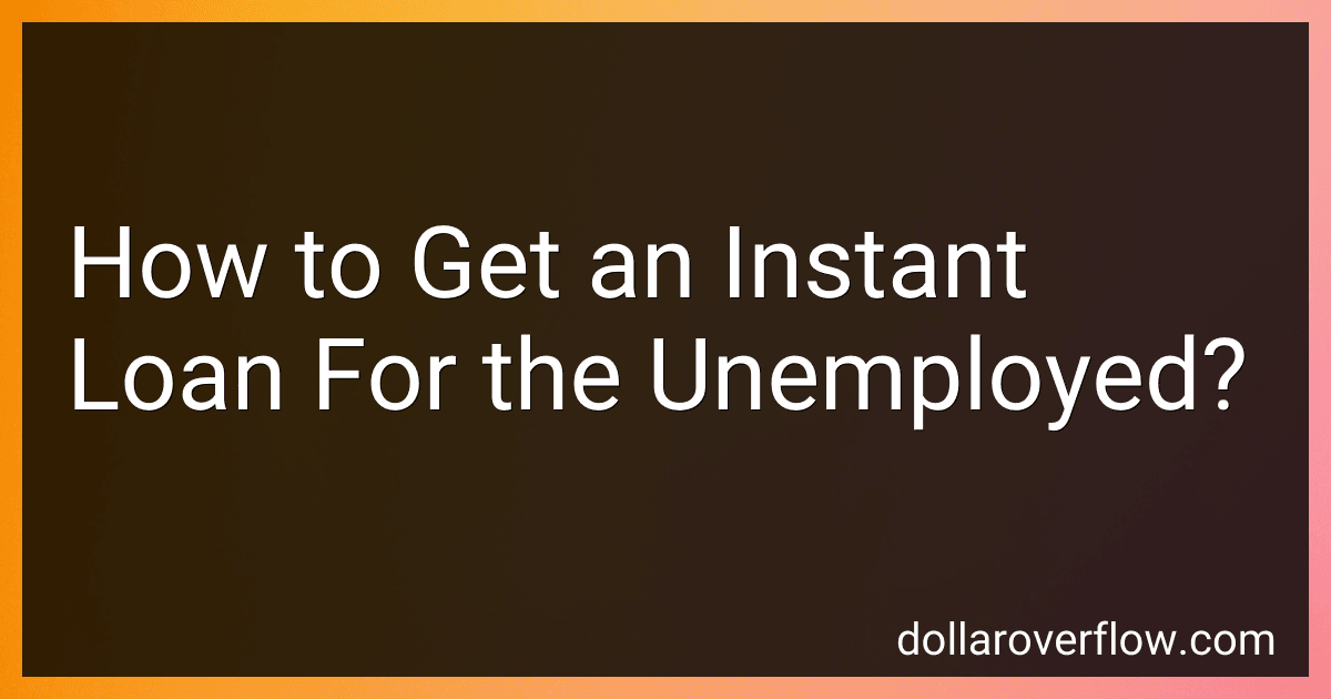 How to Get an Instant Loan For the Unemployed? image