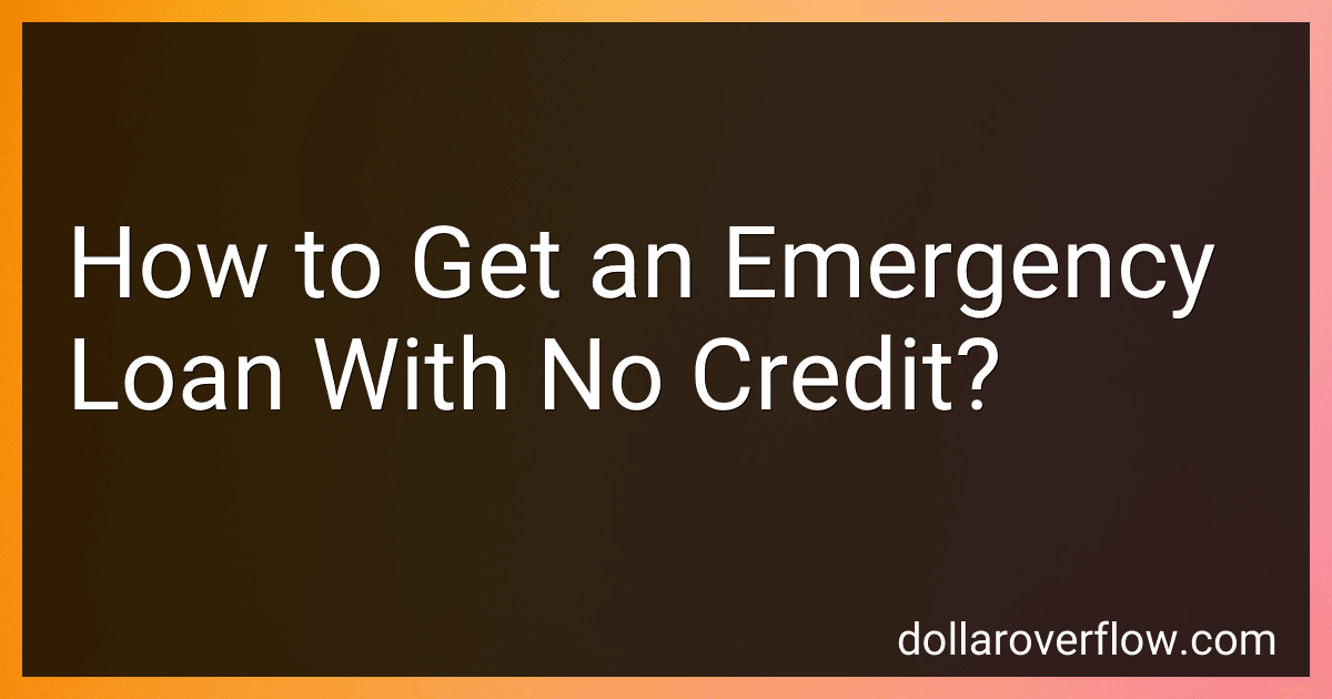 How to Get an Emergency Loan With No Credit? image