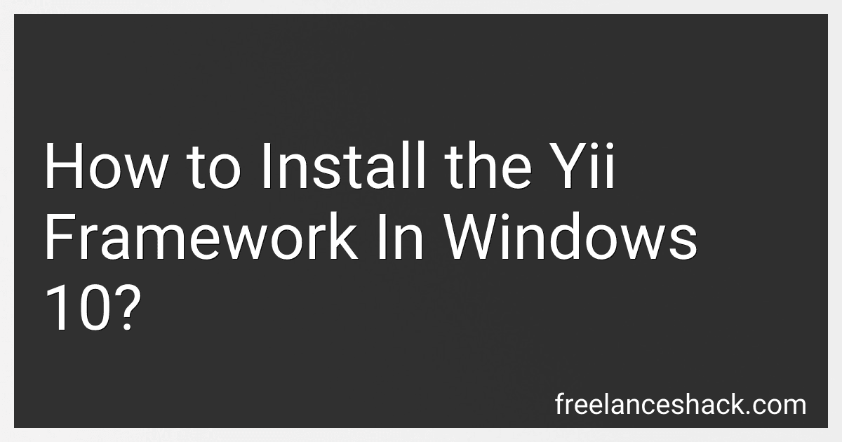 How to Install the Yii Framework In Windows 10? image
