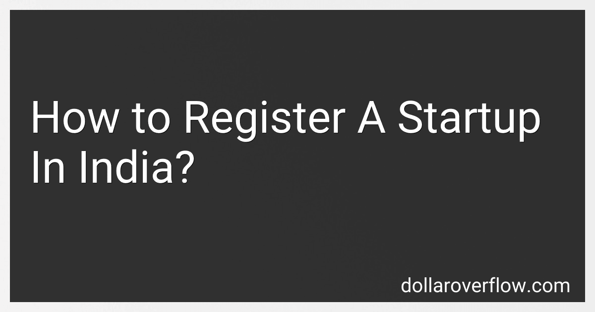 How to Register A Startup In India? image