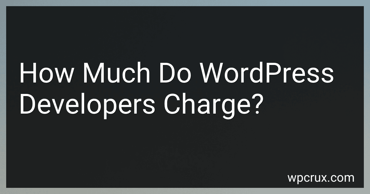 How Much Do WordPress Developers Charge? image