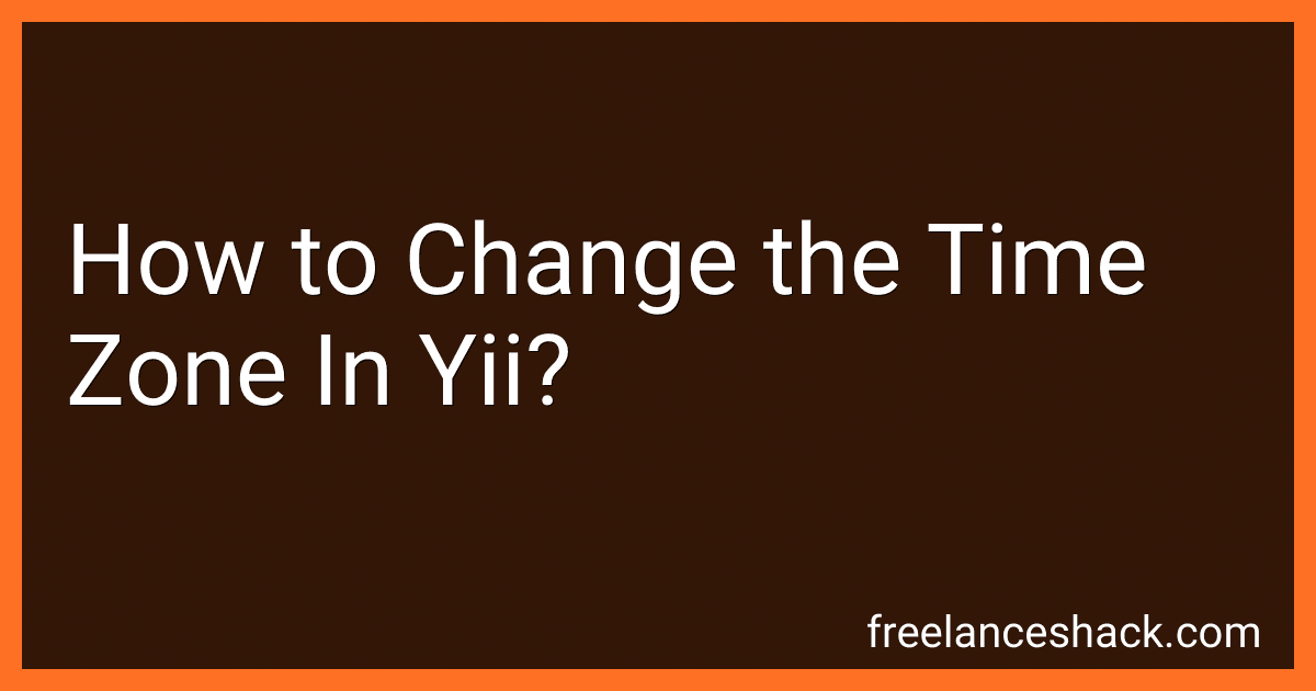 How to Change the Time Zone In Yii? image