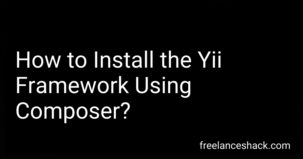 How to Install the Yii Framework Using Composer? image