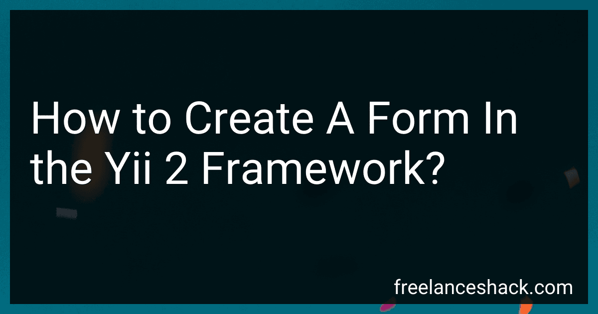 How to Create A Form In the Yii 2 Framework? preview