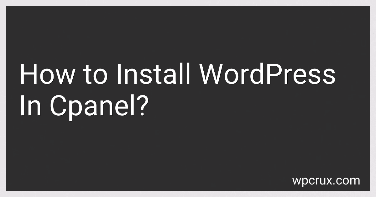 How to Install WordPress In Cpanel? image