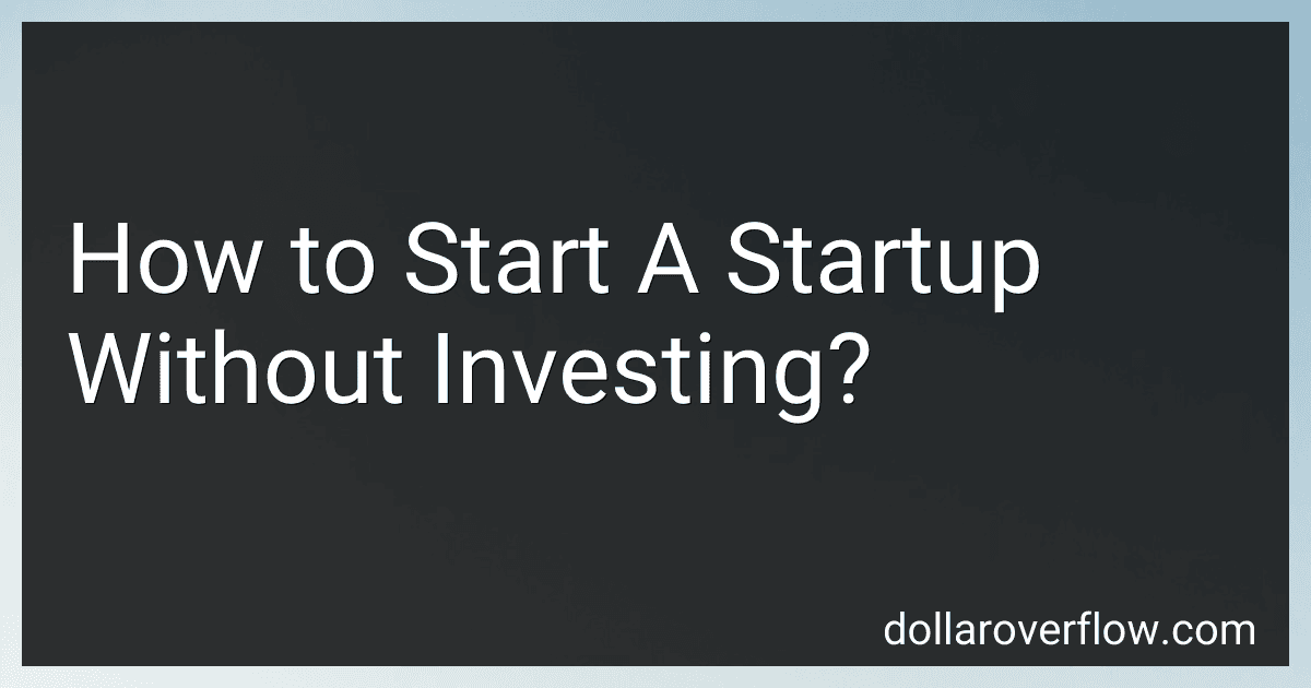 How to Start A Startup Without Investing? image