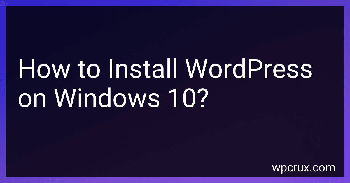 How to Install WordPress on Windows 10? image