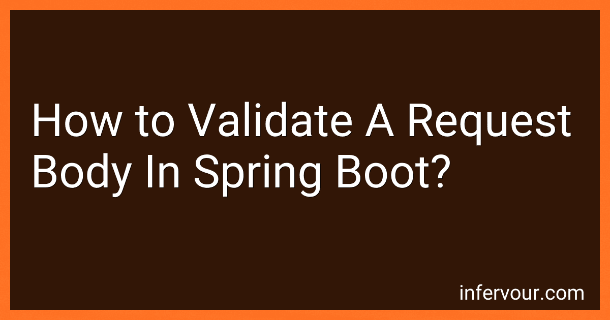 How to Validate A Request Body In Spring Boot? image