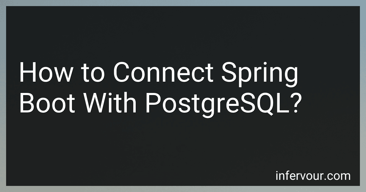 How to Connect Spring Boot With PostgreSQL? image