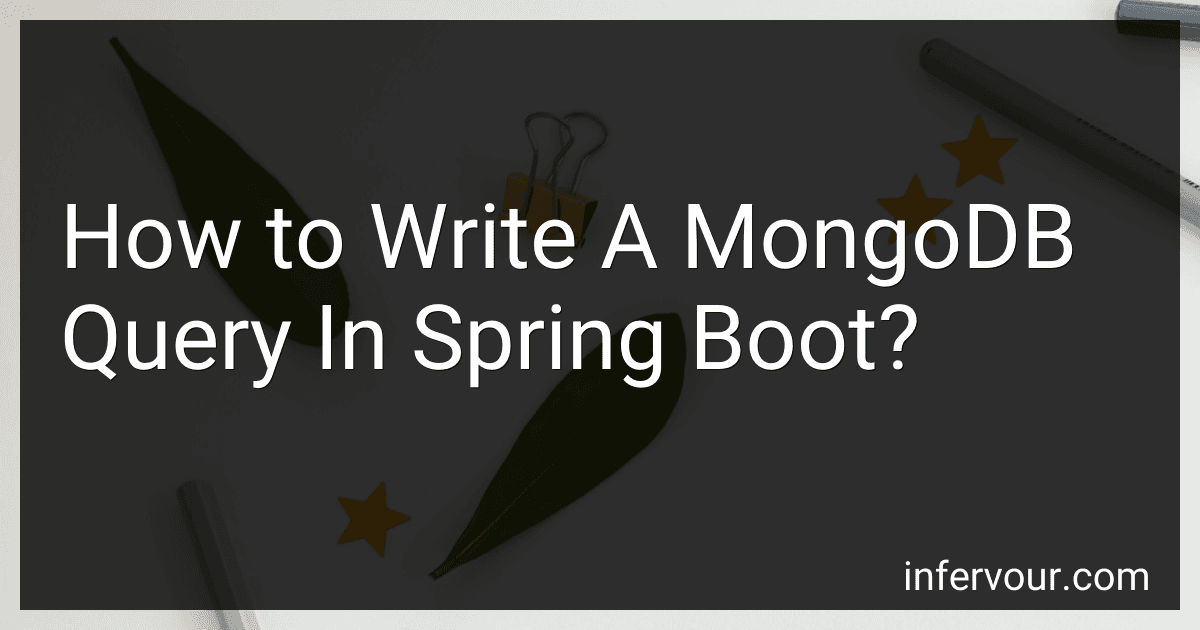 How to Write A MongoDB Query In Spring Boot? image