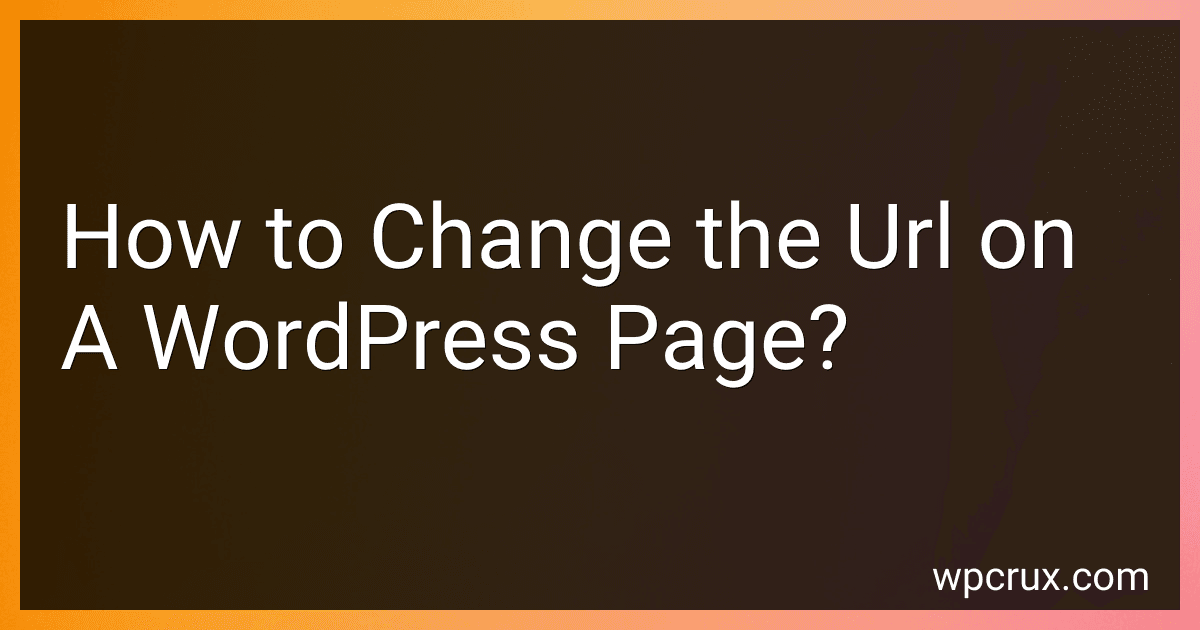 How to Change the Url on A WordPress Page? image