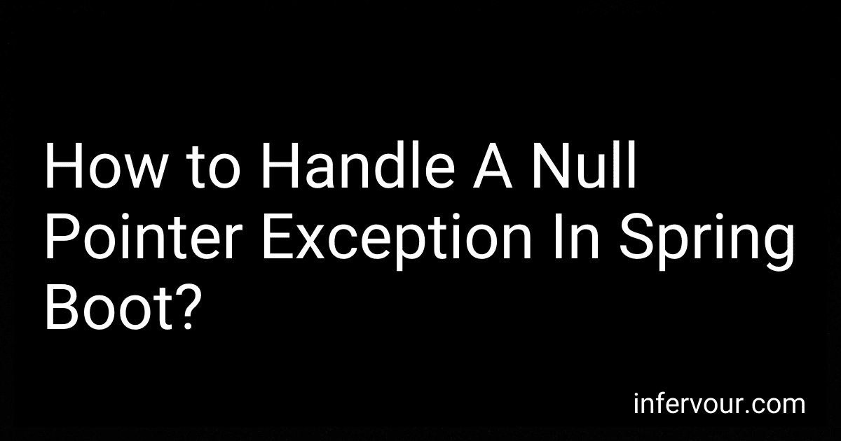 How to Handle A Null Pointer Exception In Spring Boot? image