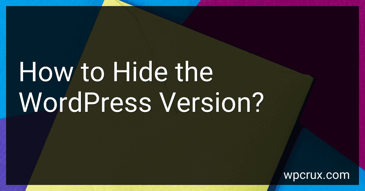 How to Hide the WordPress Version? image