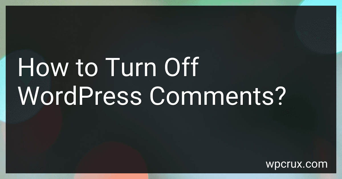 How to Turn Off WordPress Comments? image
