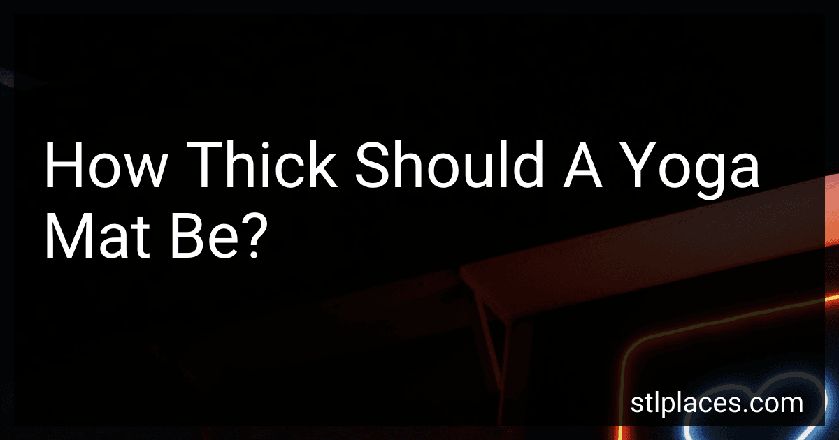 How Thick Should A Yoga Mat Be? image