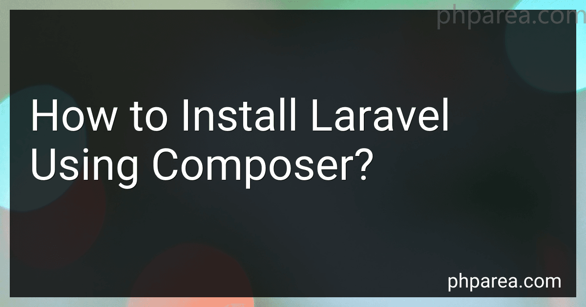 How to Install Laravel Using Composer? image