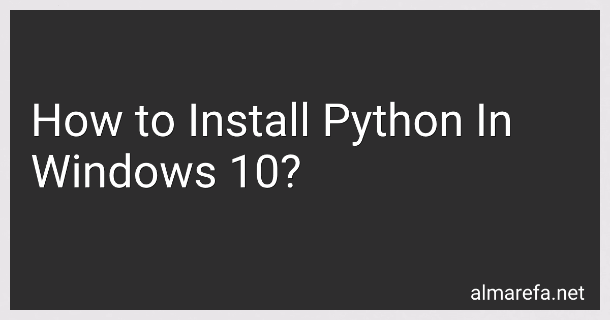 How to Install Python In Windows 10? image