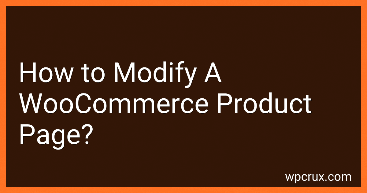 How to Modify A WooCommerce Product Page? image