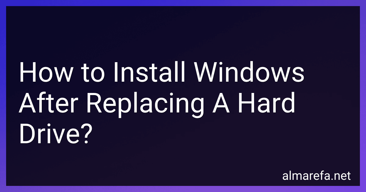 How to Install Windows After Replacing A Hard Drive? image