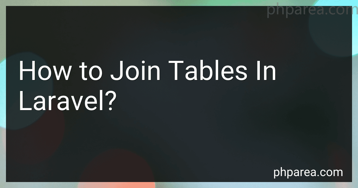 How to Join Tables In Laravel? image