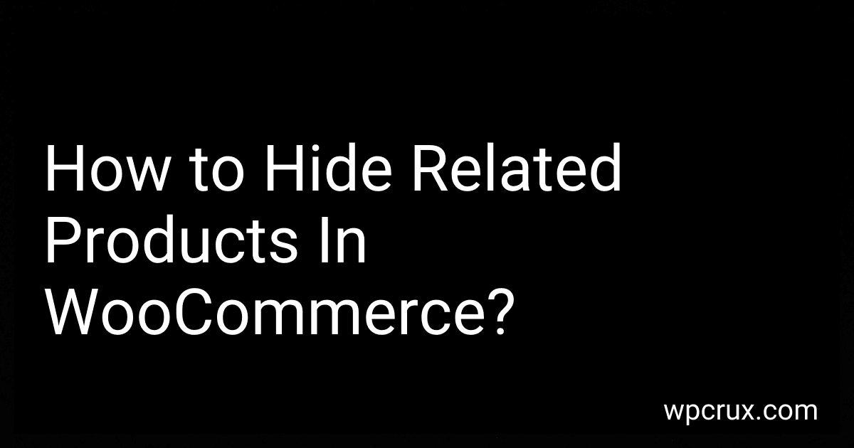 How to Hide Related Products In WooCommerce? image