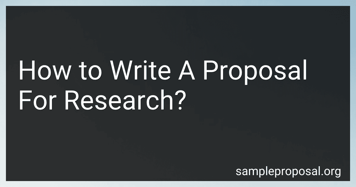How to Write A Proposal For Research? image