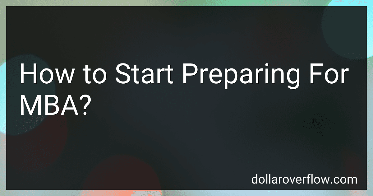 How to Start Preparing For MBA? image