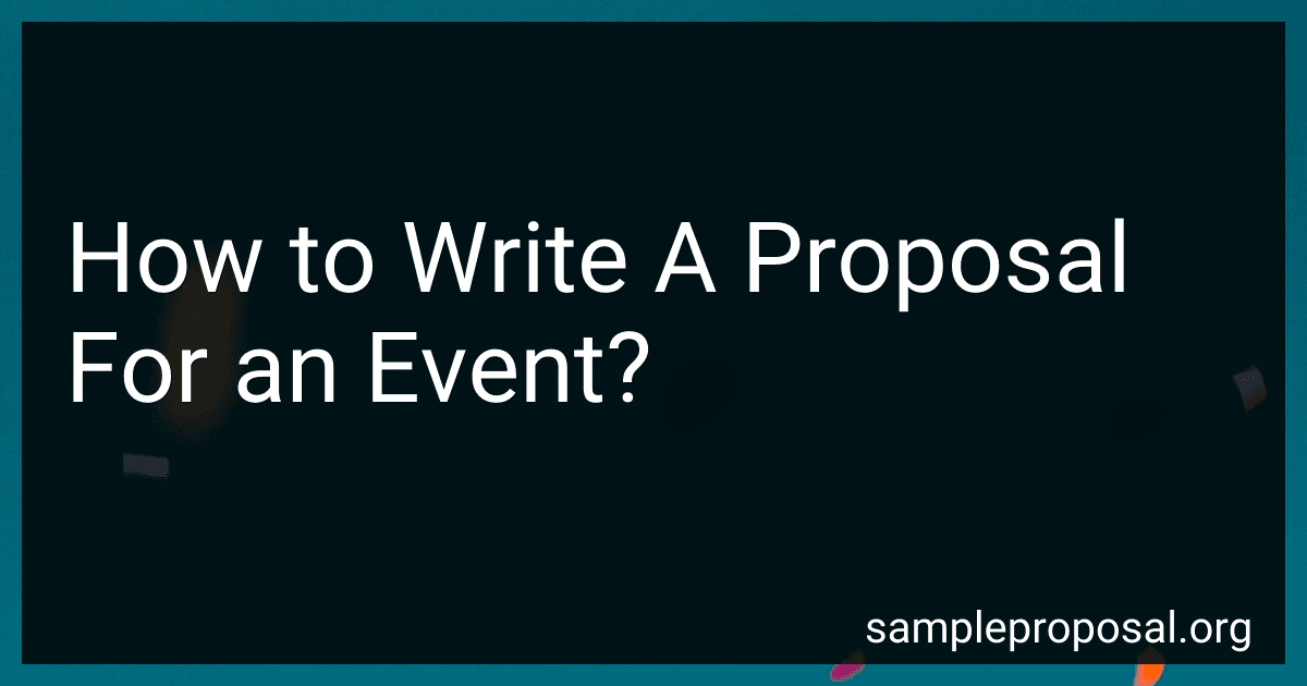 How to Write A Proposal For an Event? image
