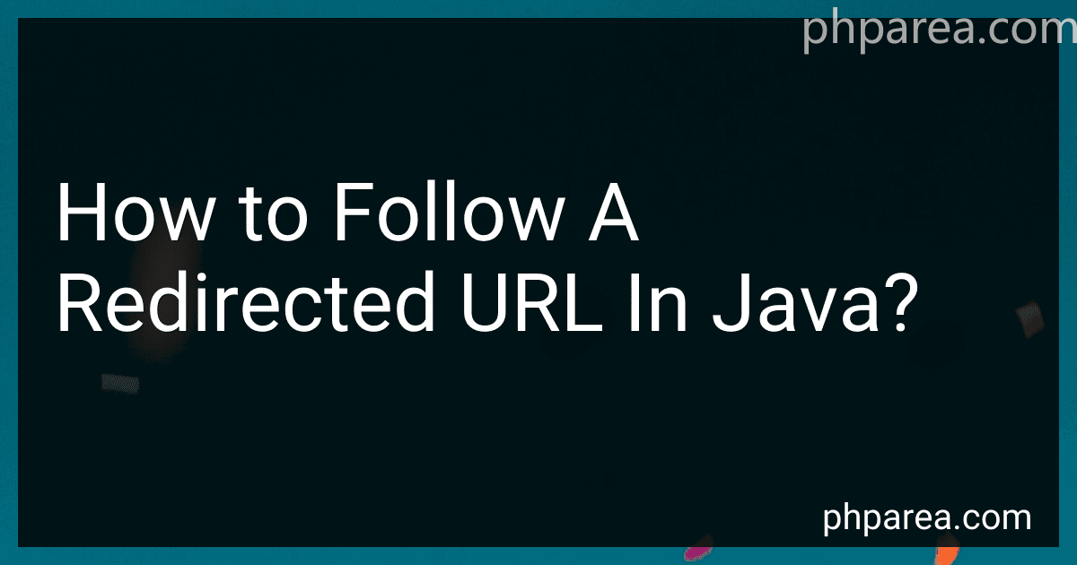 How to Follow A Redirected URL In Java? image