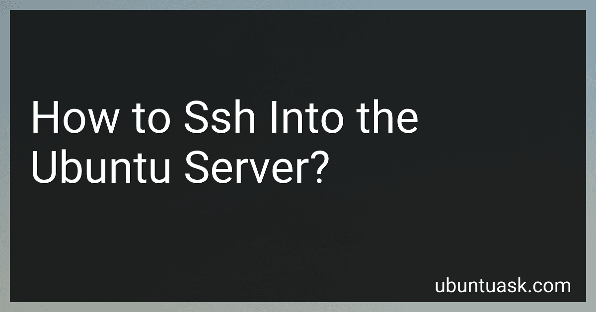 How to Ssh Into the Ubuntu Server? image
