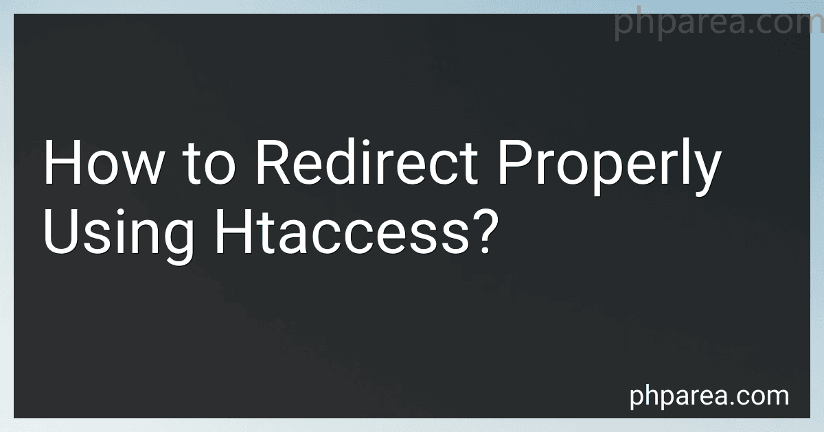 How to Redirect Properly Using Htaccess? image