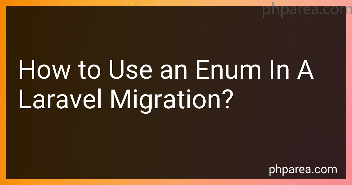 How to Use an Enum In A Laravel Migration? image