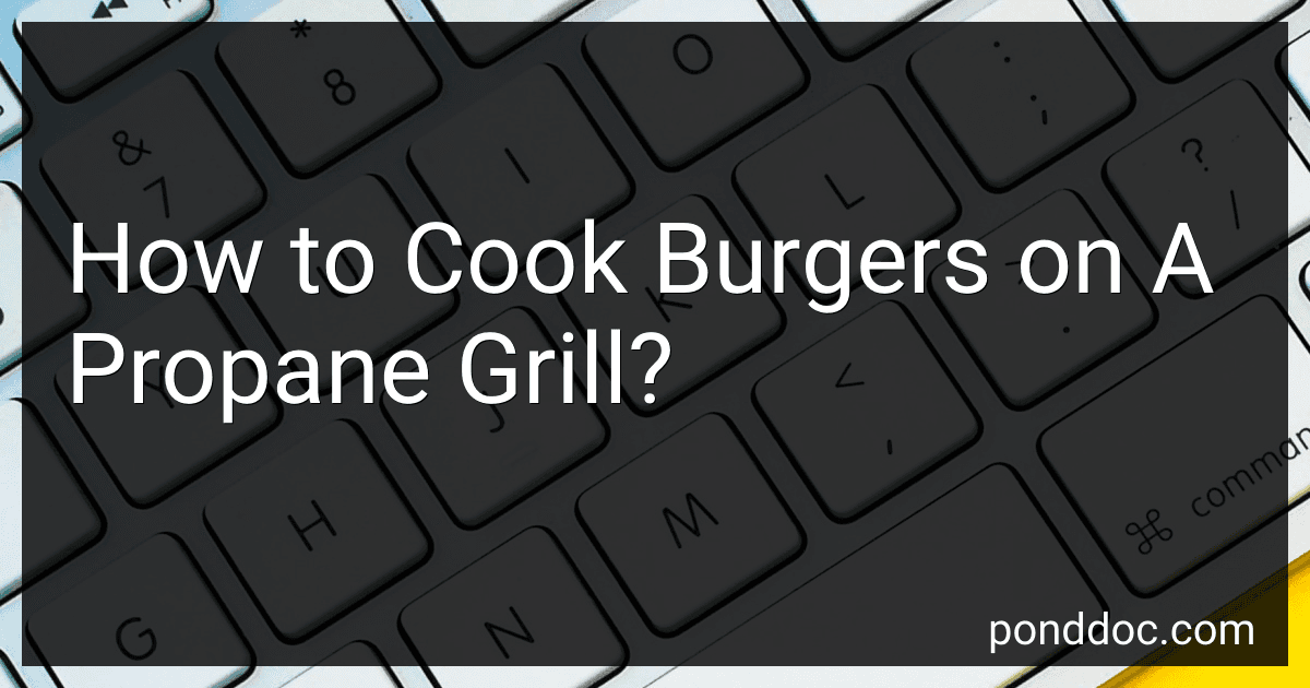 How to Cook Burgers on A Propane Grill? image