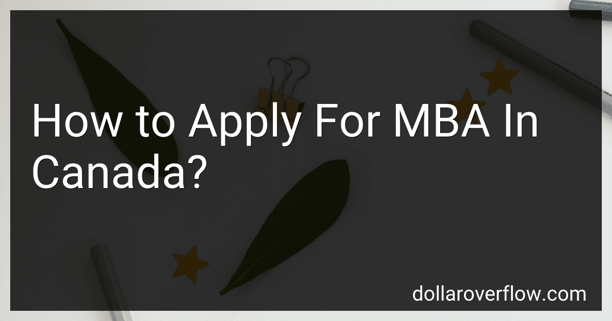 How to Apply For MBA In Canada? image