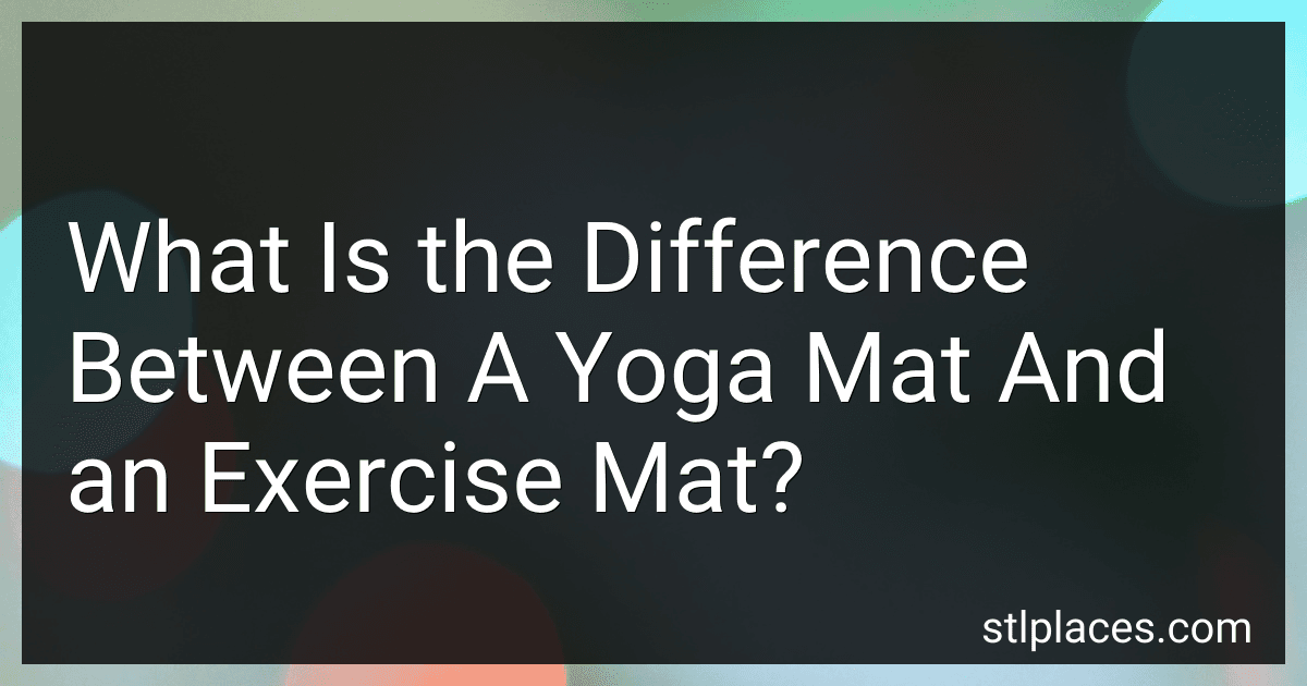 What Is the Difference Between A Yoga Mat And an Exercise Mat? image