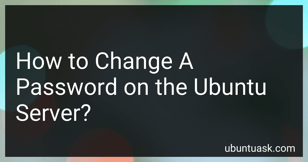 How to Change A Password on the Ubuntu Server? image
