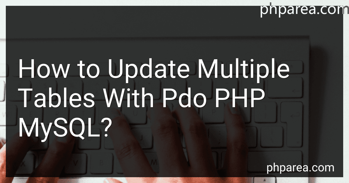 How to Update Multiple Tables With Pdo PHP MySQL? image