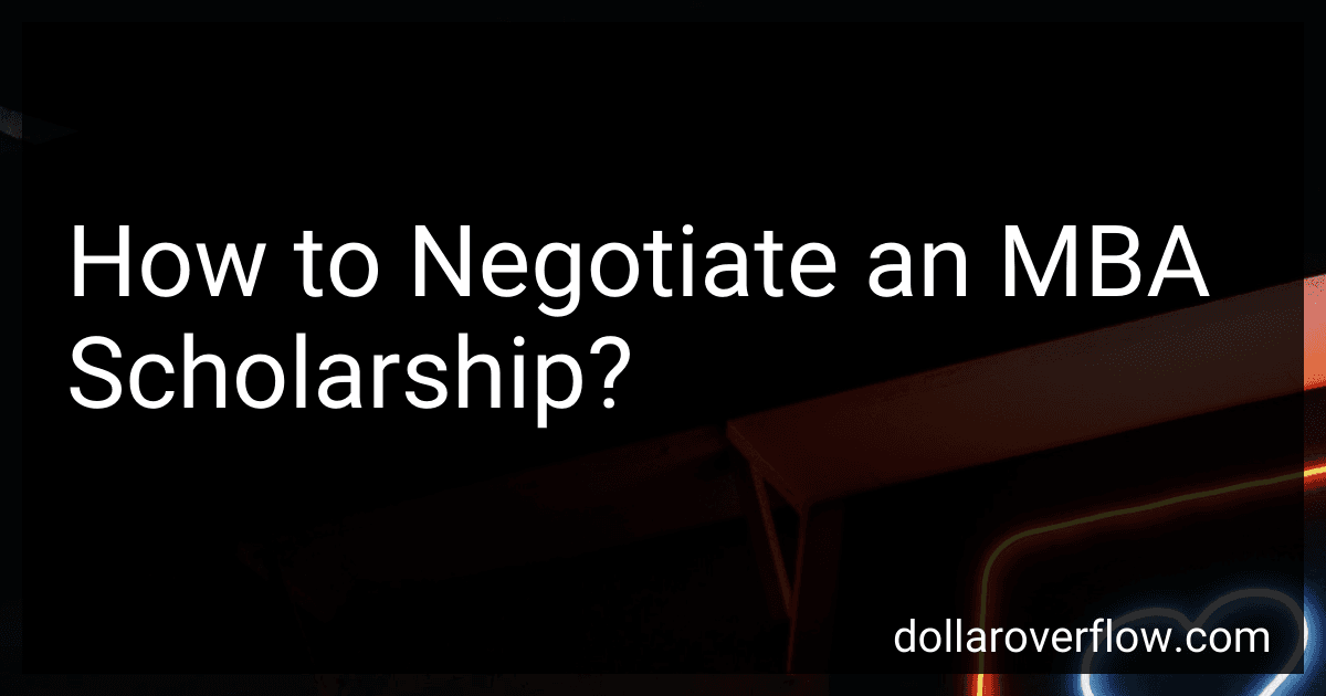 How to Negotiate an MBA Scholarship? image