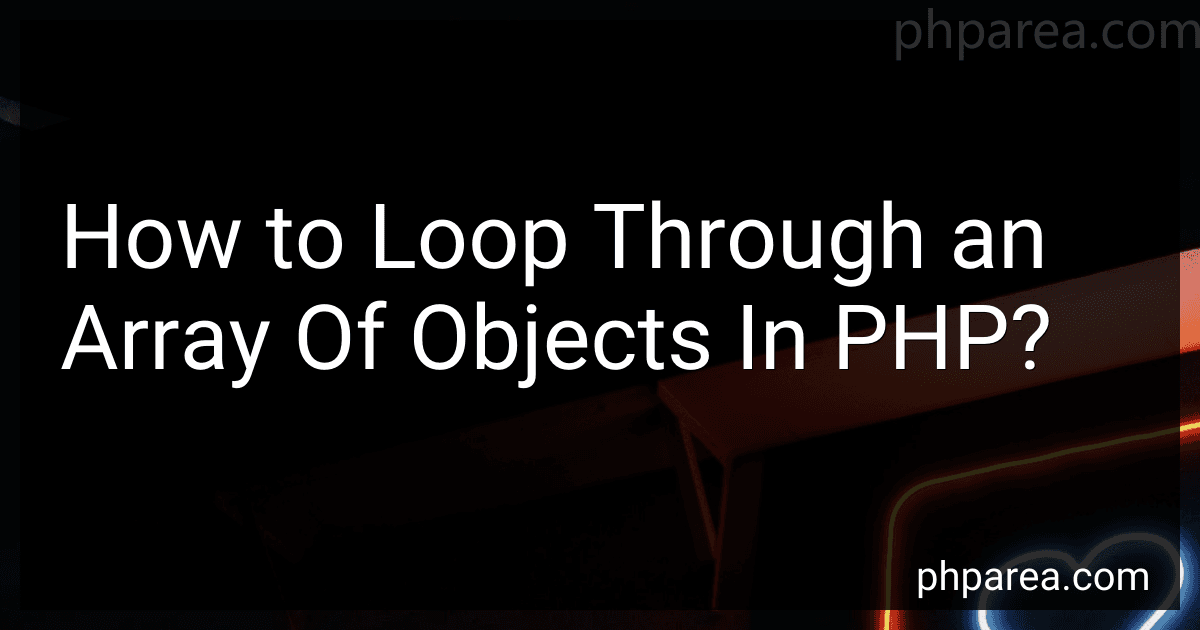How to Loop Through an Array Of Objects In PHP? image
