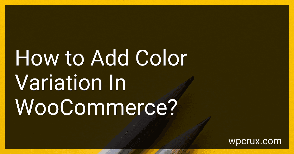 How to Add Color Variation In WooCommerce? image