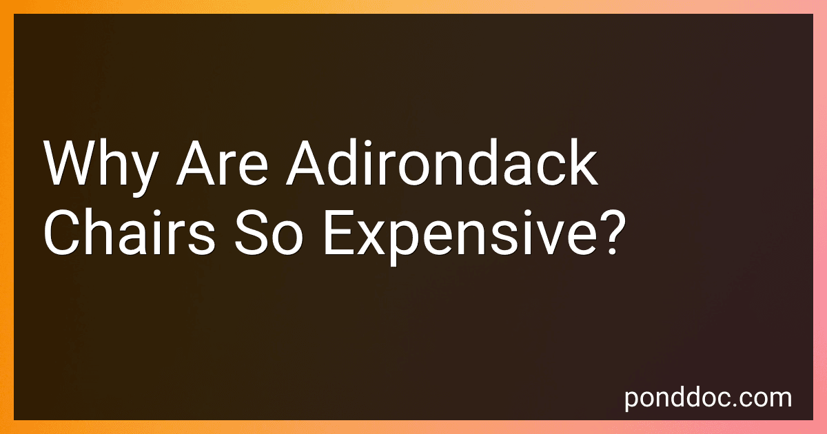 Why Are Adirondack Chairs So Expensive? image