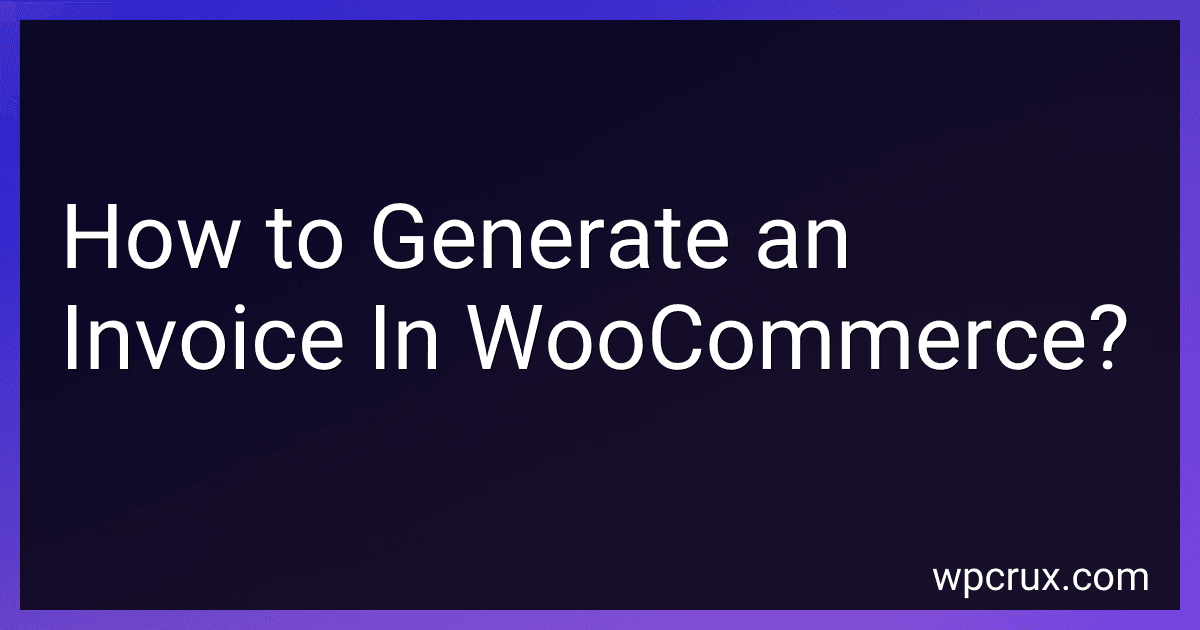 How to Generate an Invoice In WooCommerce? image