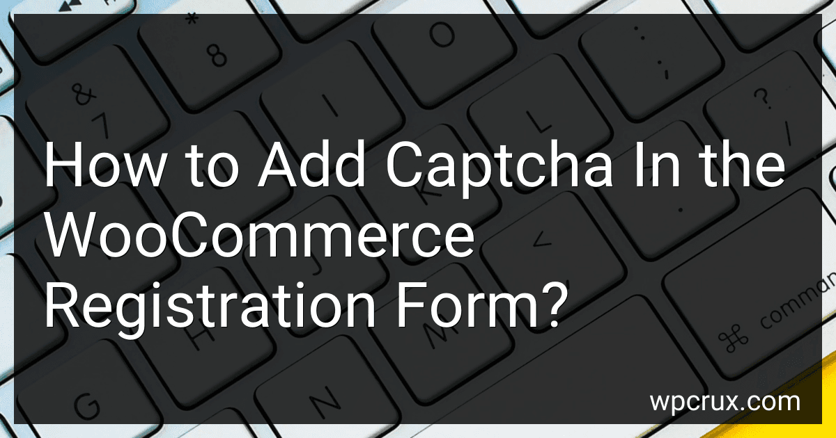 How to Add Captcha In the WooCommerce Registration Form? image