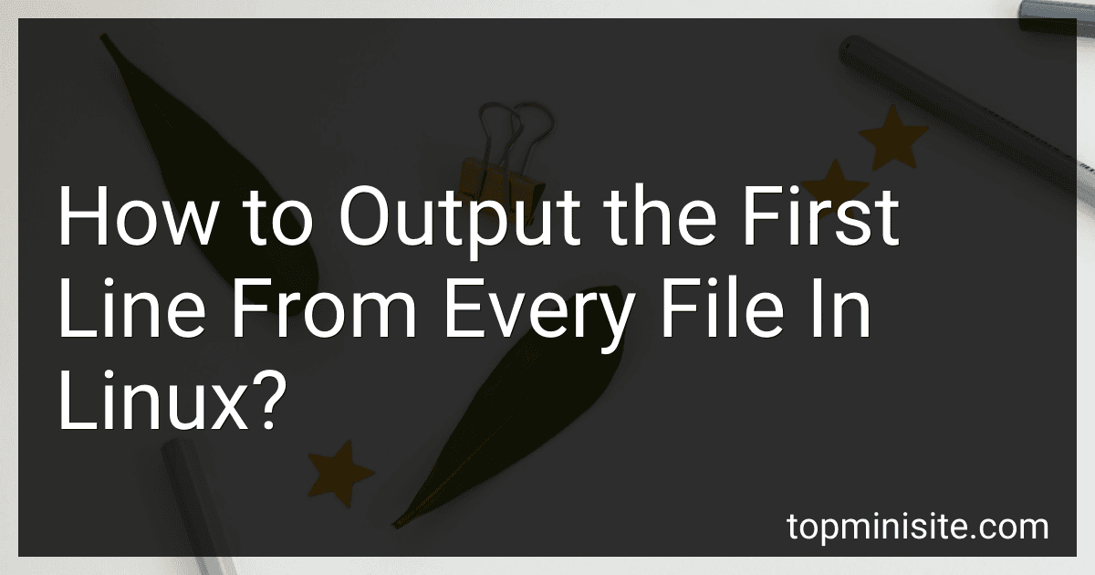 How to Output the First Line From Every File In Linux? image