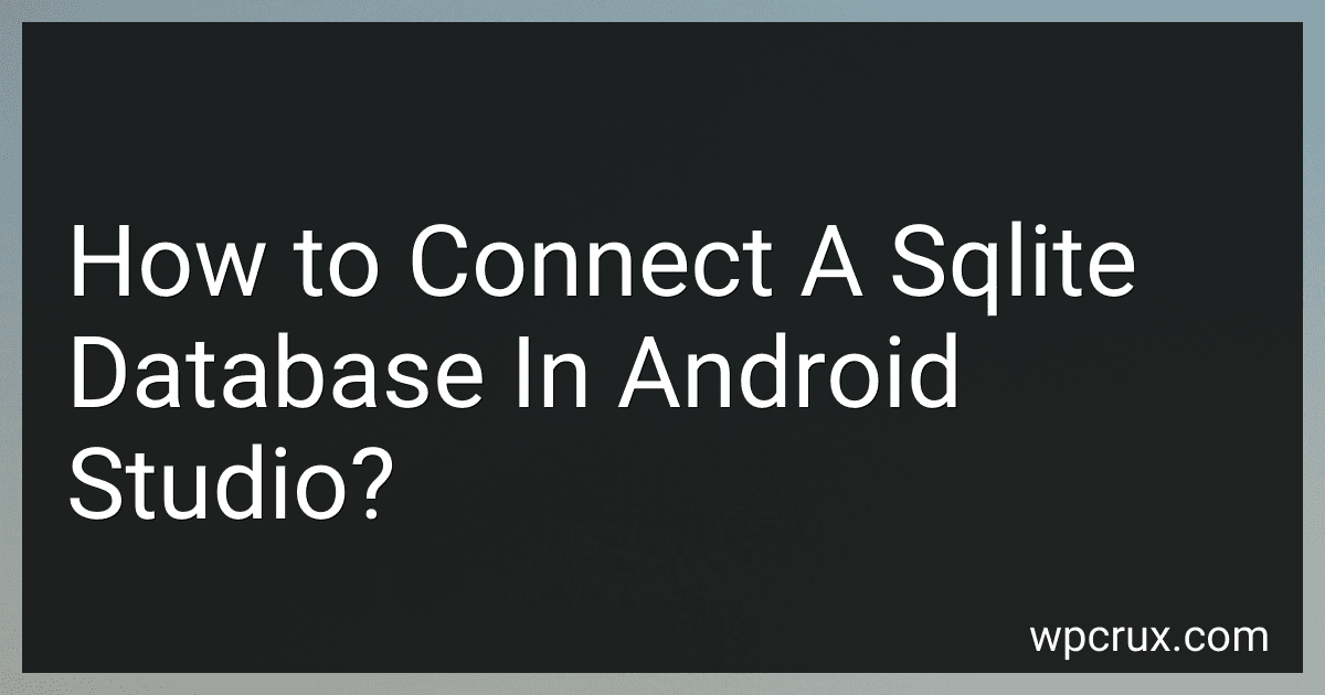 How to Connect A Sqlite Database In Android Studio? image