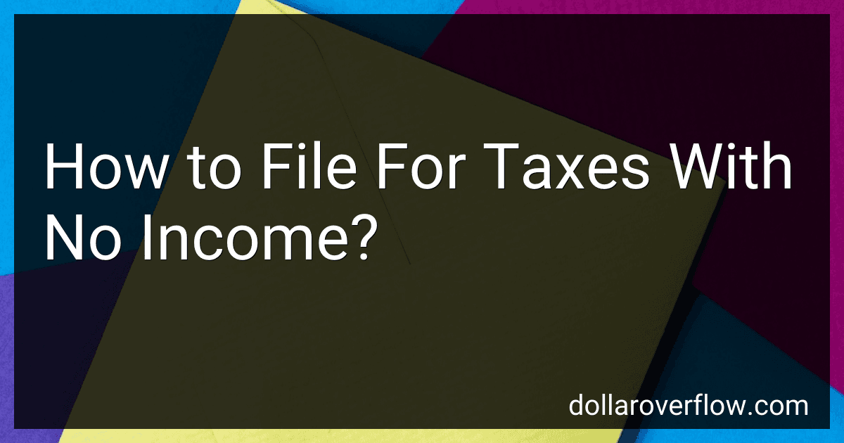 How to File For Taxes With No Income? image