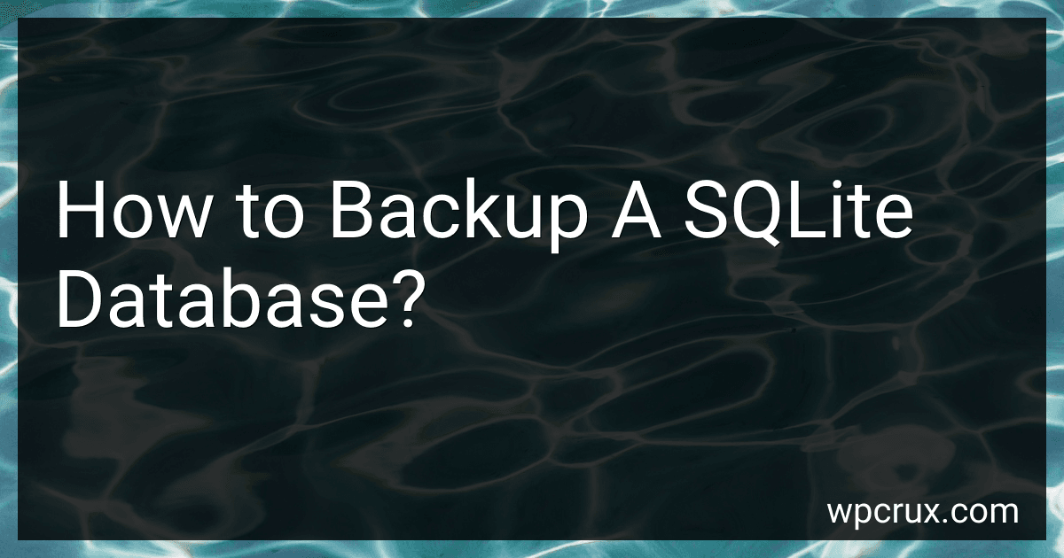 How to Backup A SQLite Database? image