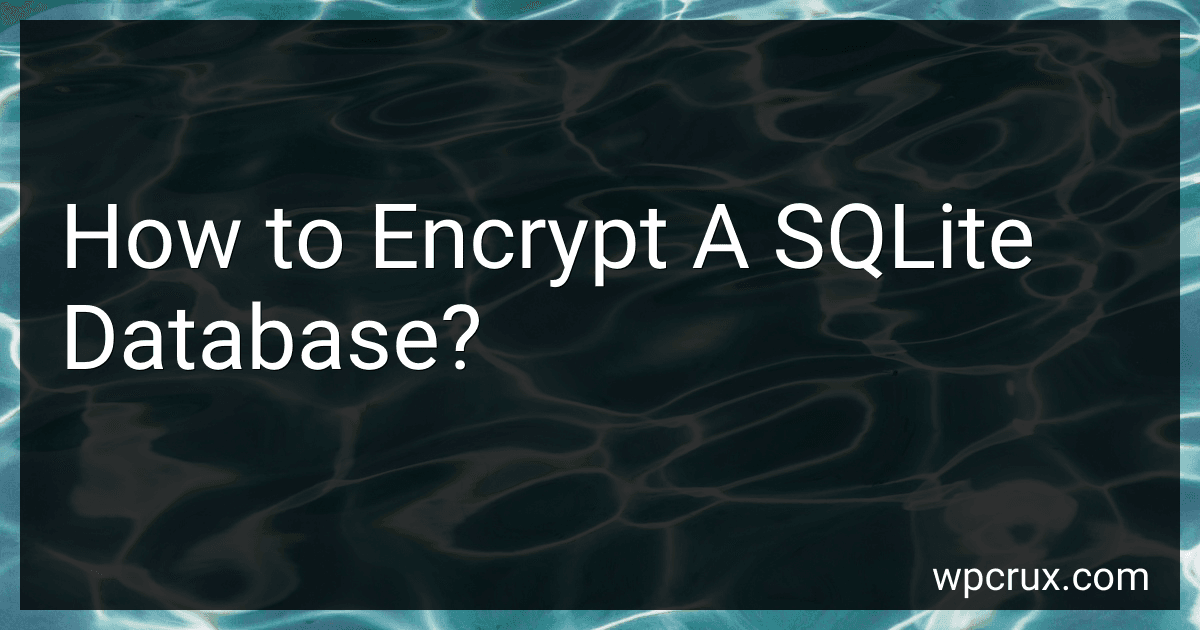 How to Encrypt A SQLite Database? image
