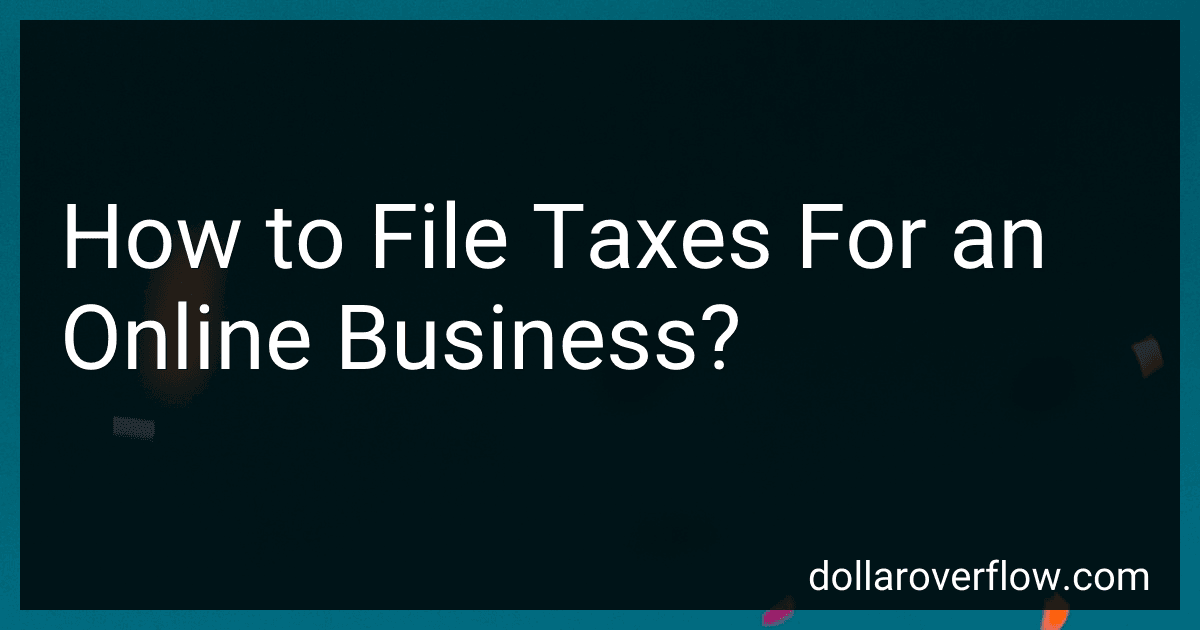 How to File Taxes For an Online Business? image